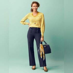 Talbots Wide Leg Sailor Pants 16P Petite